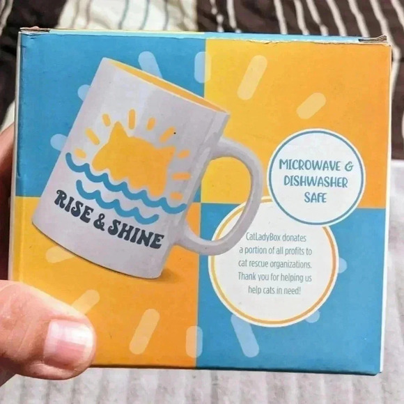 Purrfect‎ Cat Ceramic Mug Rise & Shine Sunshine  NIB - Picture 3 of 4